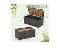 sumyeg 45 Gallon Outdoor Storage Bench with Zippered Liner