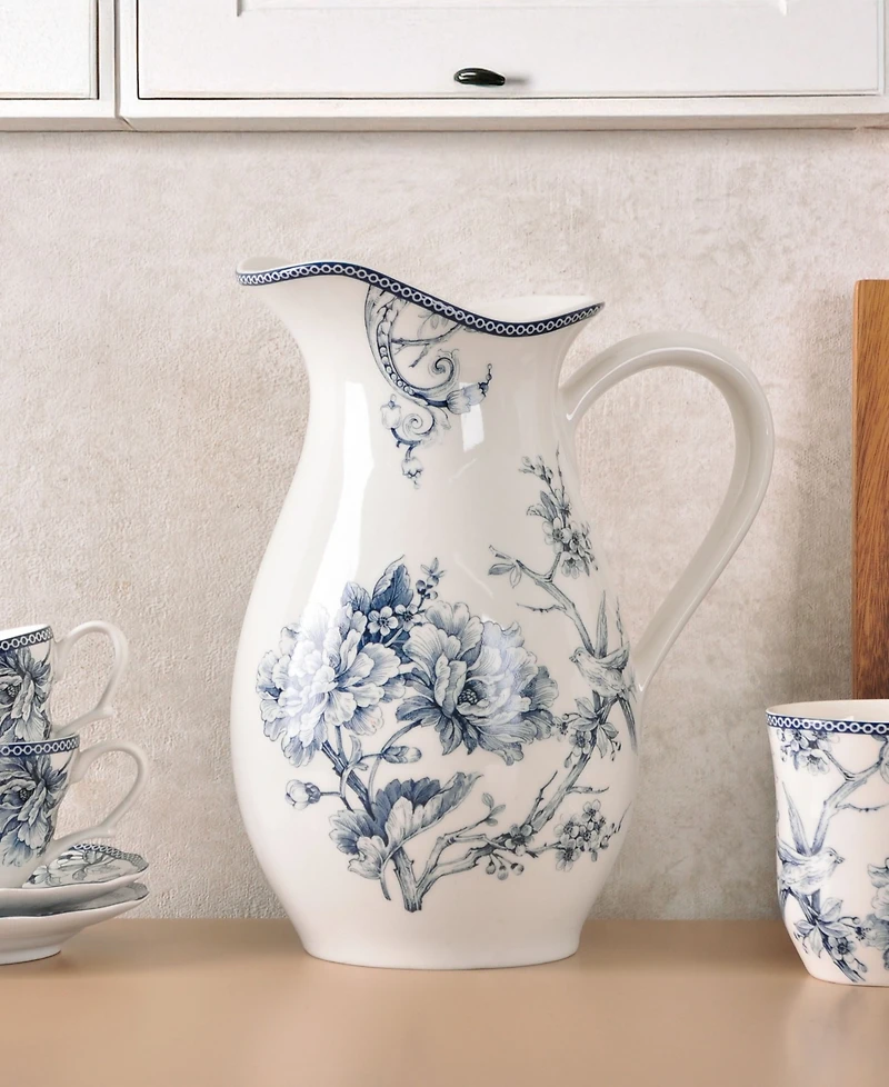 222 Fifth Adelaide Blue Pitcher, 100 oz.