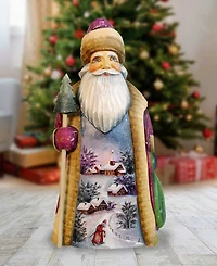 G.DeBrekht Woodcarved First Light Santa Figurine