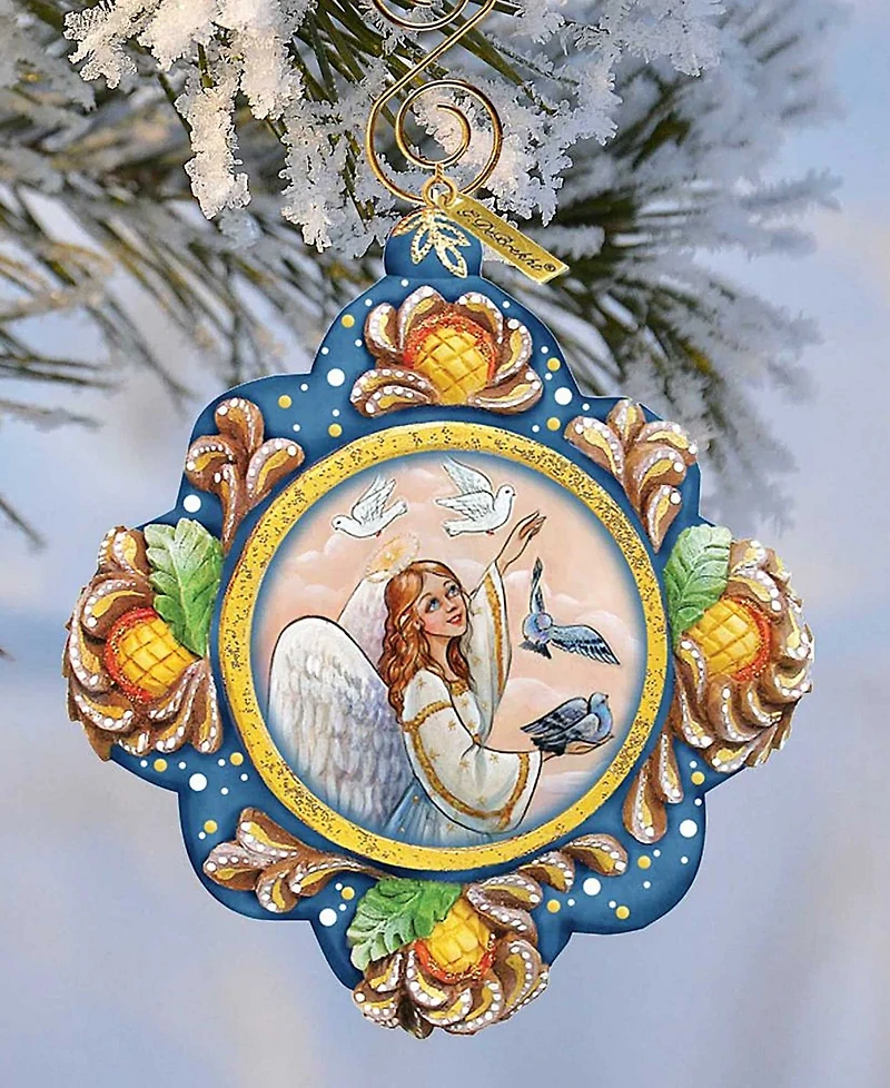 G.DeBrekht Hand Painted Scenic Ornament Beautiful Peace