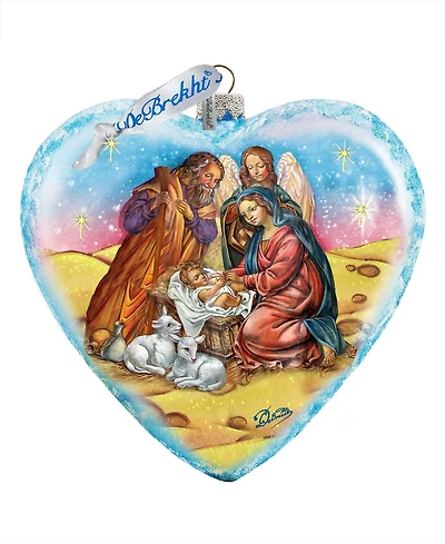 G.DeBrekht Limited Edition Nativity Glass Ornament