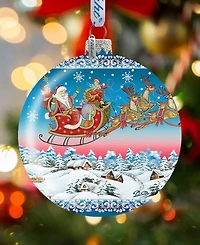 G.DeBrekht Limited Edition Oversized Up-Up Away Ball Glass Ornament