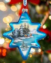 G.DeBrekht Peaceful Kingdom North Star Limited Edition Glass Ornament