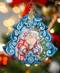 G.DeBrekht Hand Painted Gift Giving Pleasure Scenic Ornament
