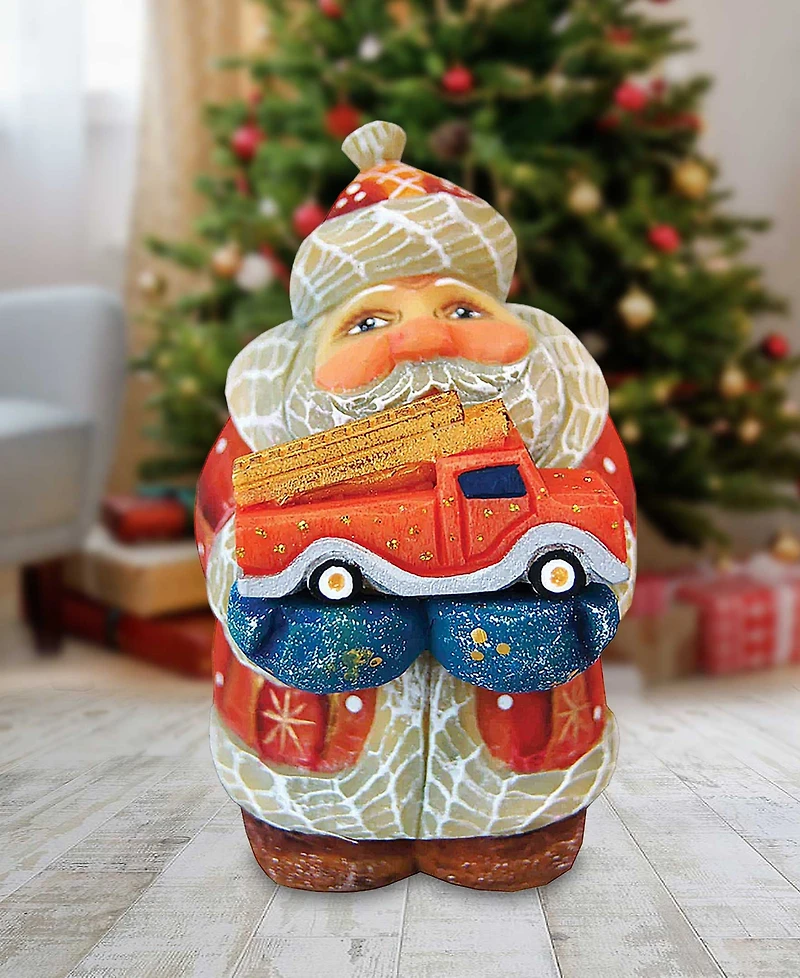 G.DeBrekht Mini Firefighter Santa Figurine