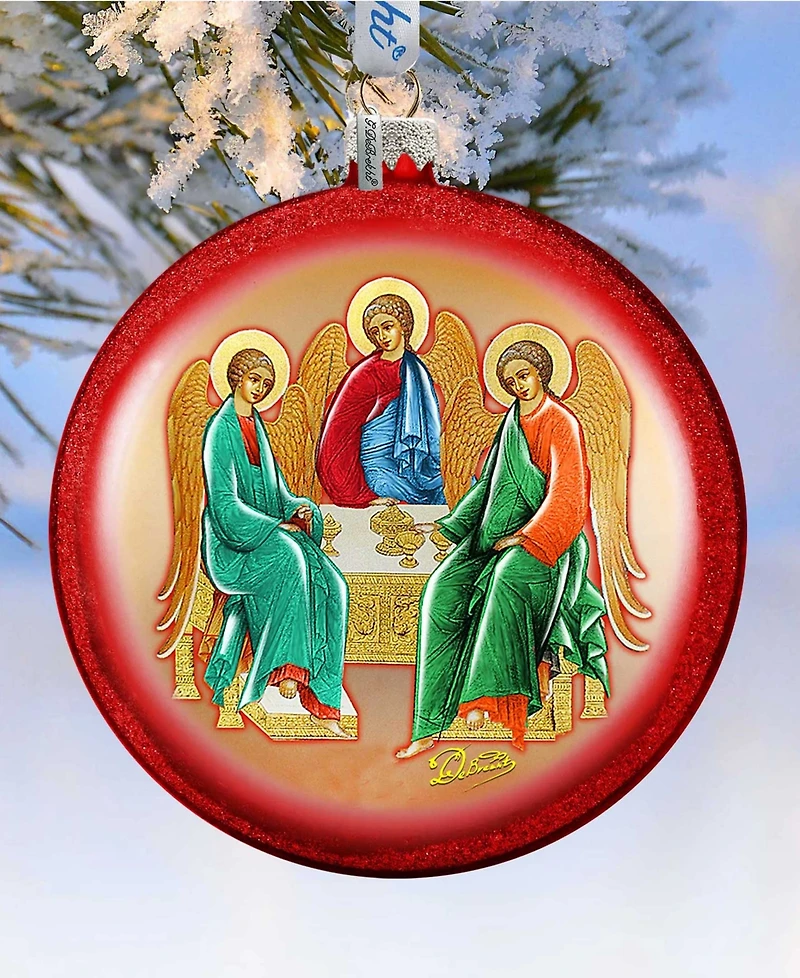 G.DeBrekht Trinity Glass Ornament Medallion