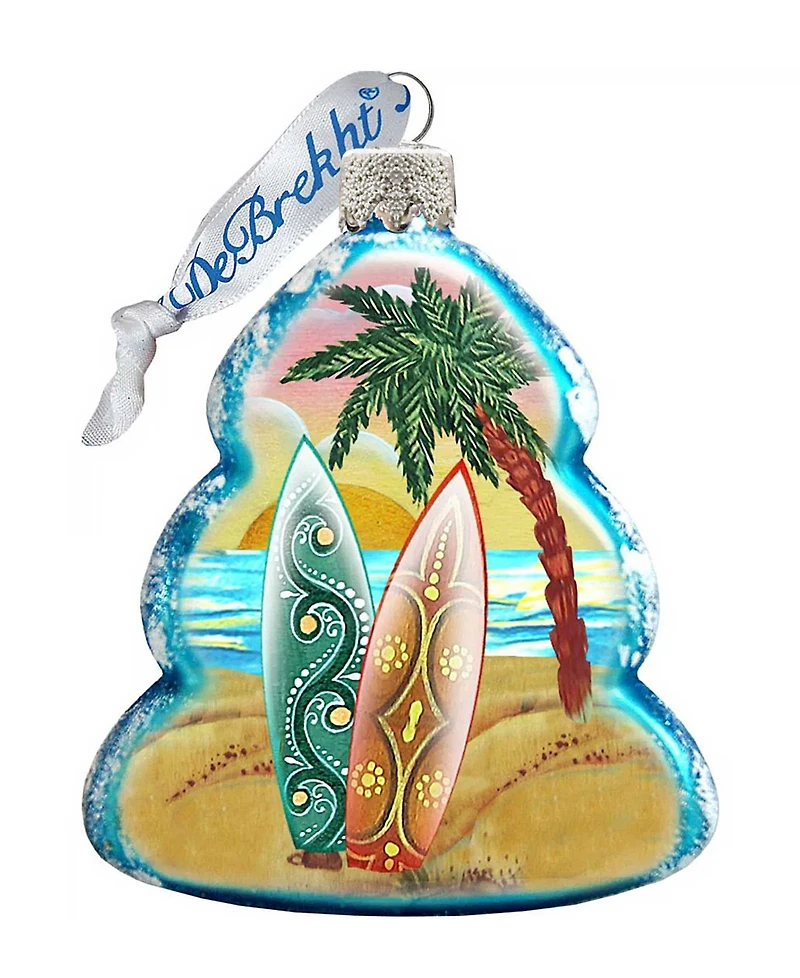 G.DeBrekht Christmas In July Glass Ornament - Set of 3