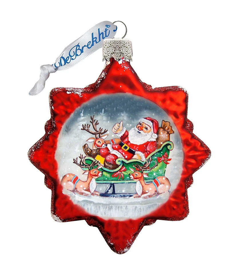 G.DeBrekht Christmas Gifts Set of 3 Glass Ornaments