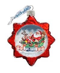 G.DeBrekht Christmas Gifts Set of 3 Glass Ornaments