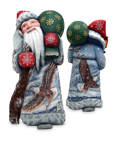 G.DeBrekht Woodcarved and Hand Painted Santa Eagle Santa Masterpiece Signature Figurine