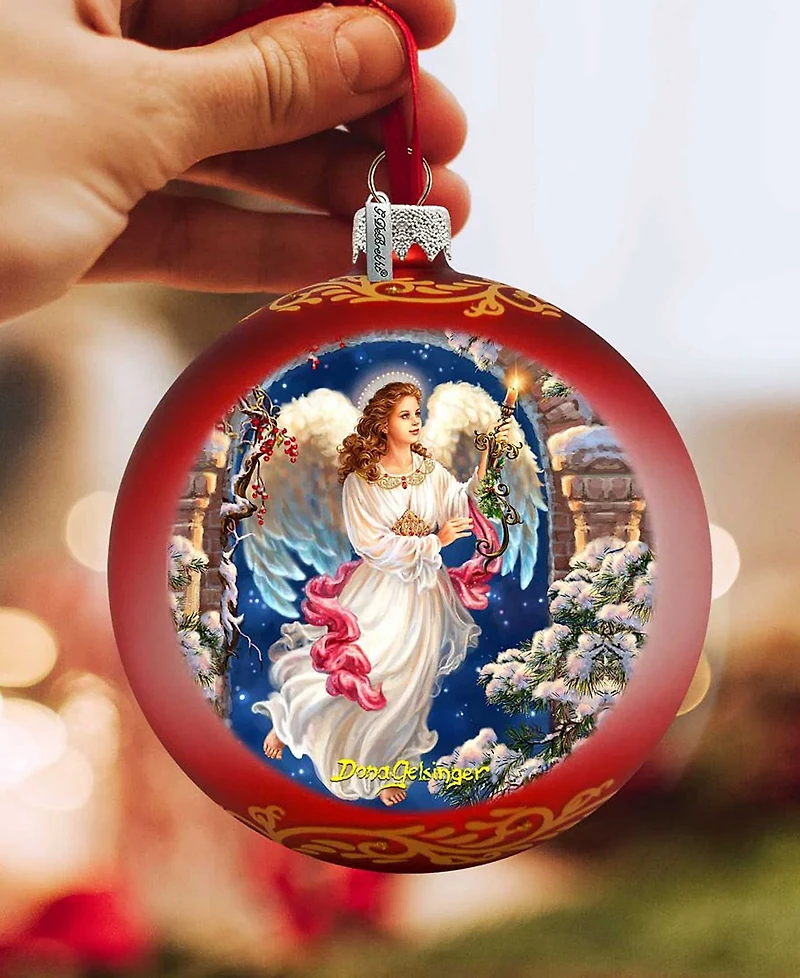 G.DeBrekht Angel In The Arch Glass Ornament