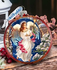 G.DeBrekht Angel in The Arch Glass Ornament Limited Edition