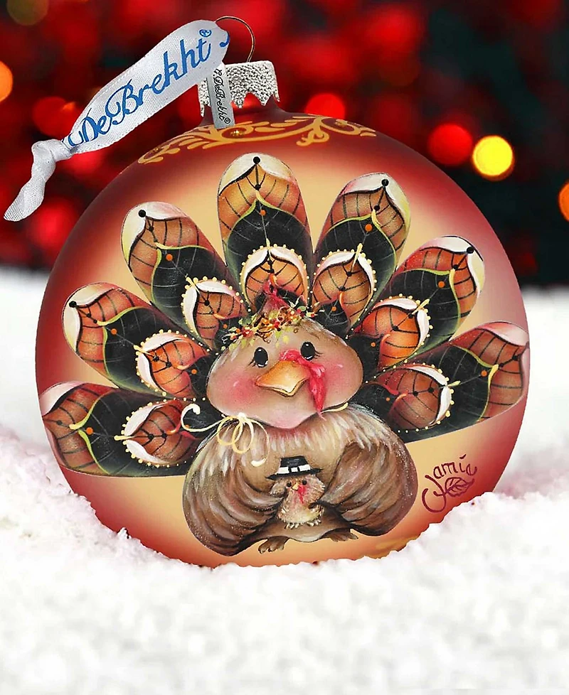 G.DeBrekht Be Thankful Turkey Sitter Bal by Dona Gelsinger