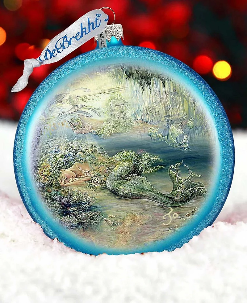 G.DeBrekht Mer Angel Glass Ornament Holiday Splendor