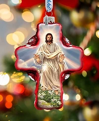 G.DeBrekht Jesus Resurrections Icon Cross Holiday Ornament