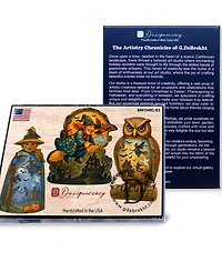 Designocracy Spooky Halloween Clip Ornaments, Set of 3