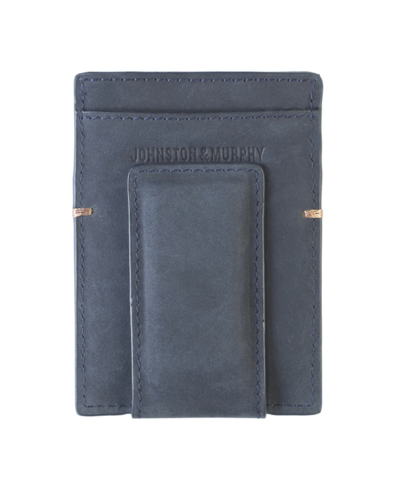 Johnston & Murphy Men's Oil Tanned Money Clip Wallet