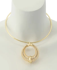 Robert Lee Morris Soho Gold Coiled Pendant Wire Necklace