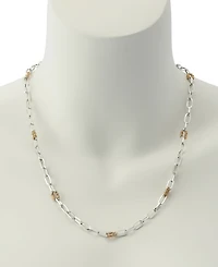 Robert Lee Morris Soho Two-Tone Paper Clip Chain Necklace
