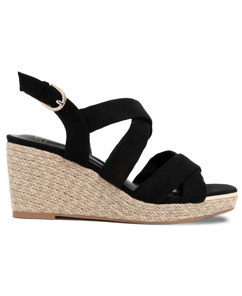 Jones New York Women's Harila Strappy Espadrille Wedge Sandals