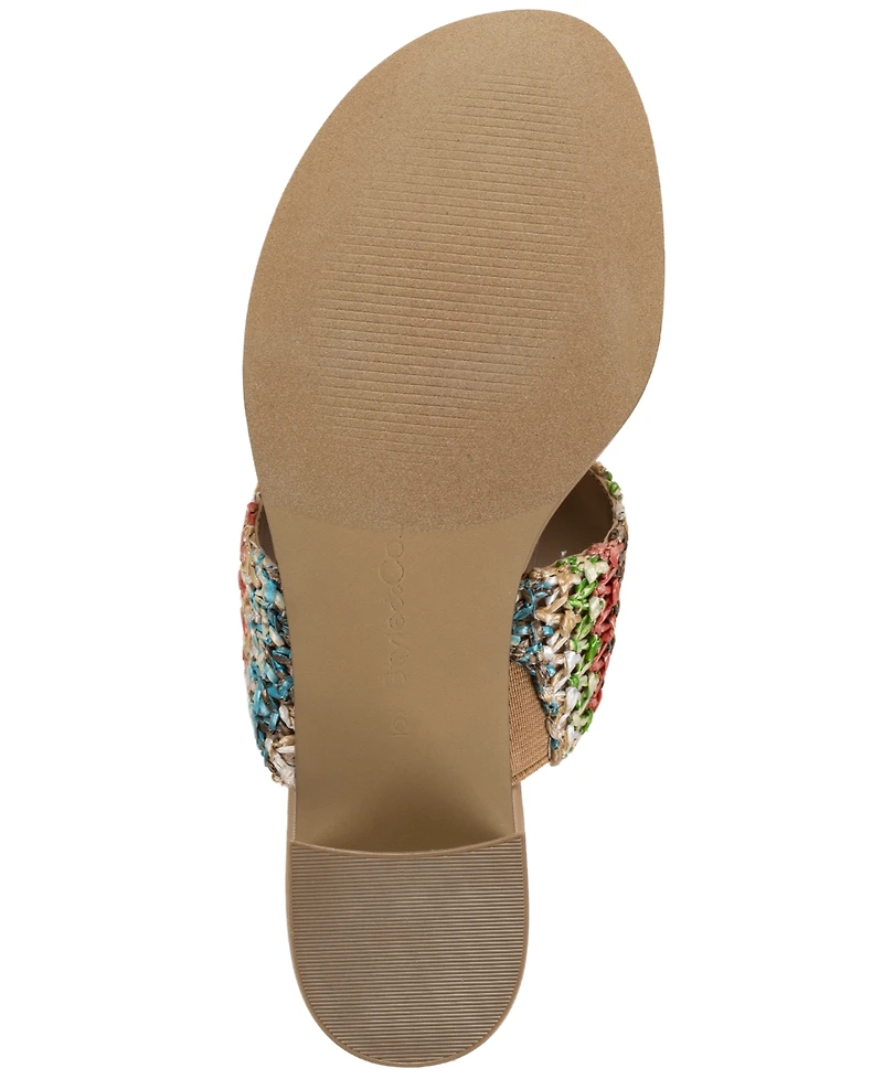 Style & Co Women's Brandyy Embellished Raffia Sandals, Exclusively at Macy's