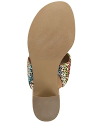 Style & Co Women's Brandyy Embellished Raffia Sandals, Exclusively at Macy's