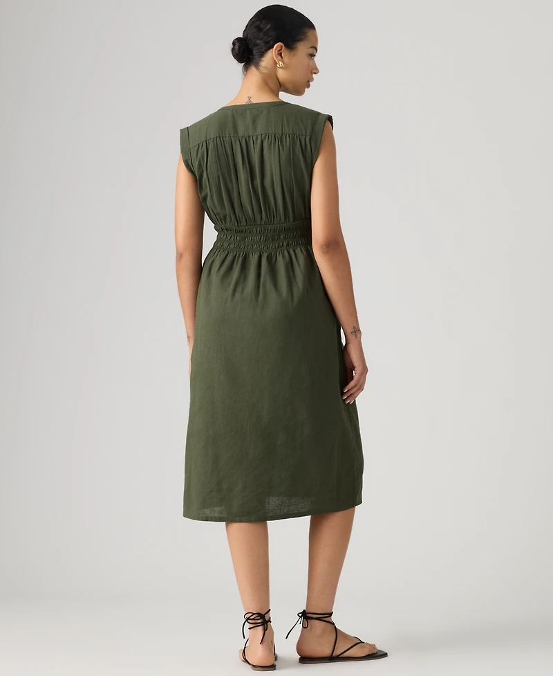 Levi's Women's Beatrice Button-Front Midi Dress