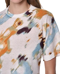 Dkny Women's Printed Short-Sleeve Sweater