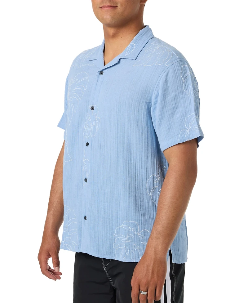 O'Neill Men's Pipe Rodeo Regular-Fit Camp Collar Shirt
