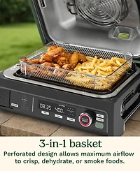 Cuisinart 14.6" FlavorBoost 8-in-1 Outdoor Electric Grill