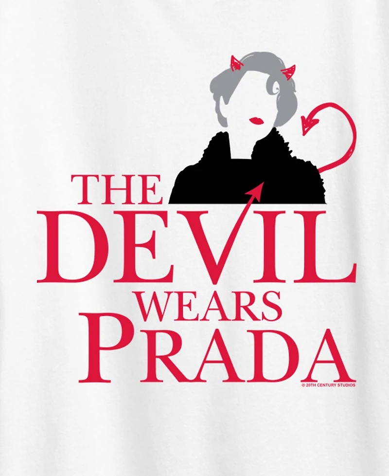Hybrid Apparel Plus The Devil Wears Prada Miranda logo Short-Sleeve T-Shirt