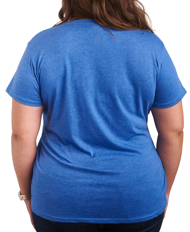Hybrid Apparel Plus The Devil Wears Prada Not Just Blue Cerulean Short-Sleeve T-Shirt