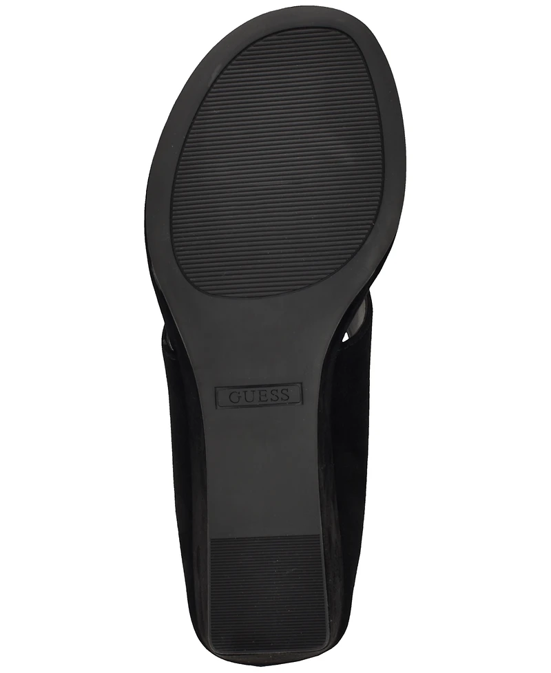 Guess Women's Marchon Thong Slip-On Wedge Sandals