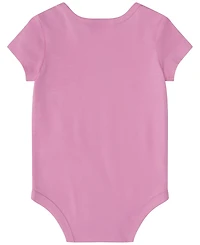 adidas Baby Girls' Short-Sleeve Bodysuit and Shorts, 2-Piece Set