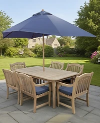 Bristol 118" Rectangle Extension Outdoor Dining Set (Table and Chairs), Created for Macy's