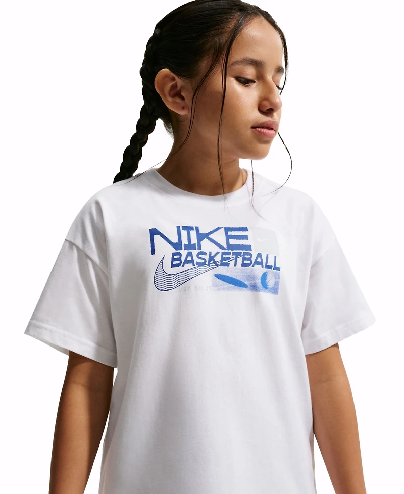 Nike Girls' 7-16 Sportswear Short-Sleeve T-Shirt