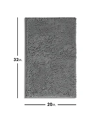 Hearth & Harbor Ultra-Soft Chenille Bath Rug - Medium 20"x32", Quick-Dry, Machine-Washable