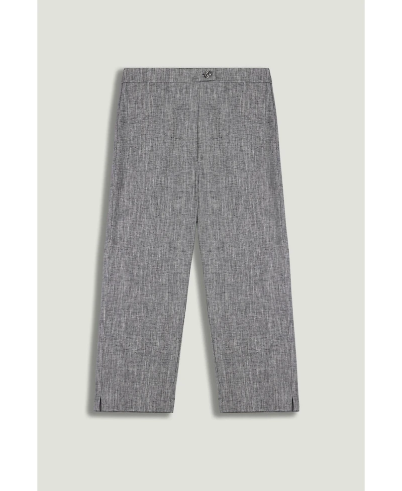 Nocturne Women's Tailored Linen Blend Capri Pants