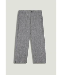 Nocturne Women's Tailored Linen Blend Capri Pants