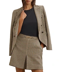 Reiss Women's Wool-Blend Check Mini Skirts
