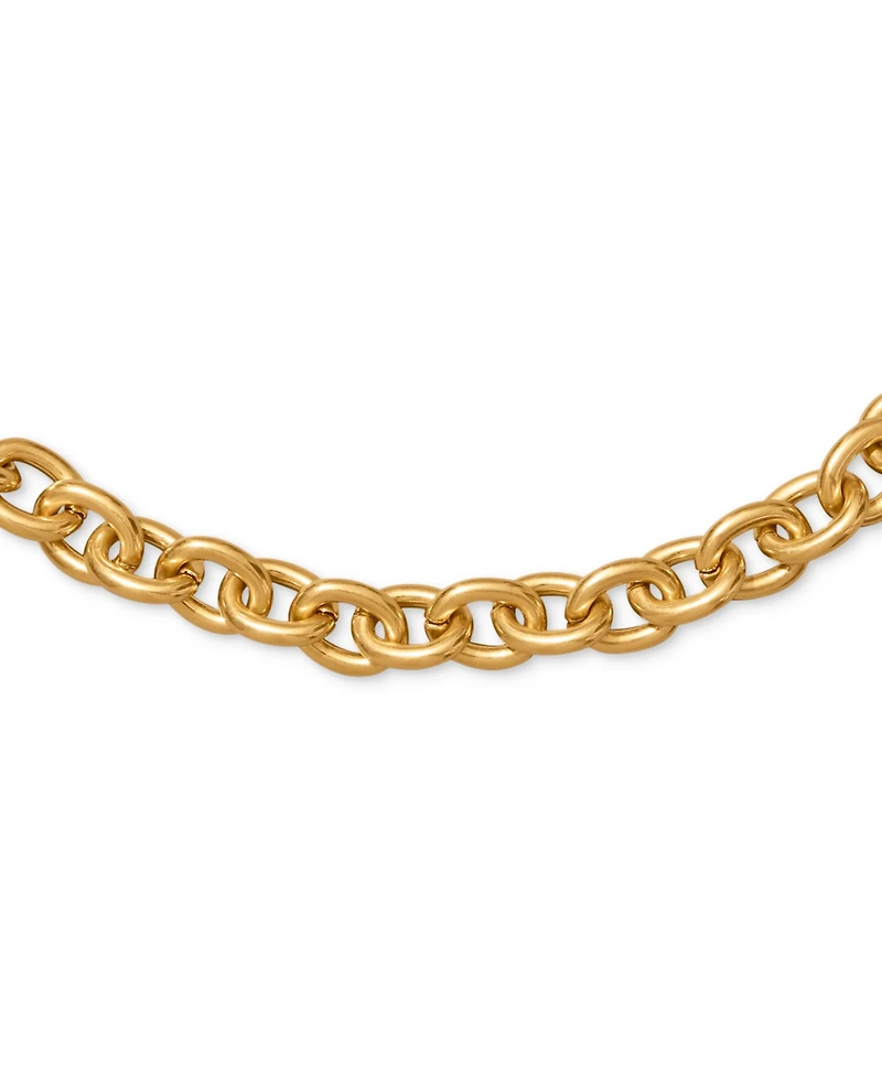 Donna Karan Worn 24k Gold Plated Wave Coin Flex Bracelet
