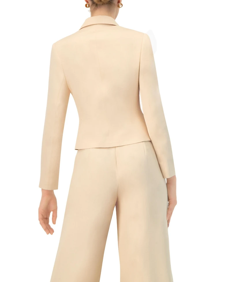 Ivonne Women's Tailored Single-Button Blazer