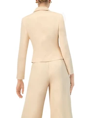 Ivonne Women's Tailored Single-Button Blazer