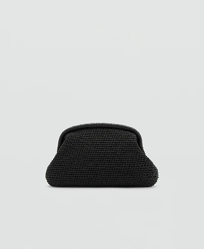 Mango Women's Lurex Clutch Bag