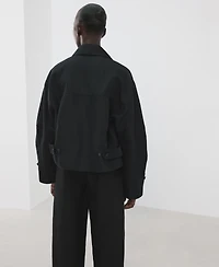 Mango Women's Zipper Cotton Jacket