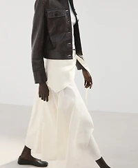 Mango Women's Scarf Detail A-Line Skirt