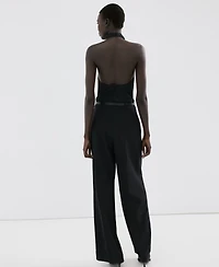 Mango Women's Combined Halter-Neck Jumpsuit
