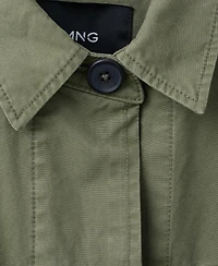 Mango Women's Oversized Denim Parka