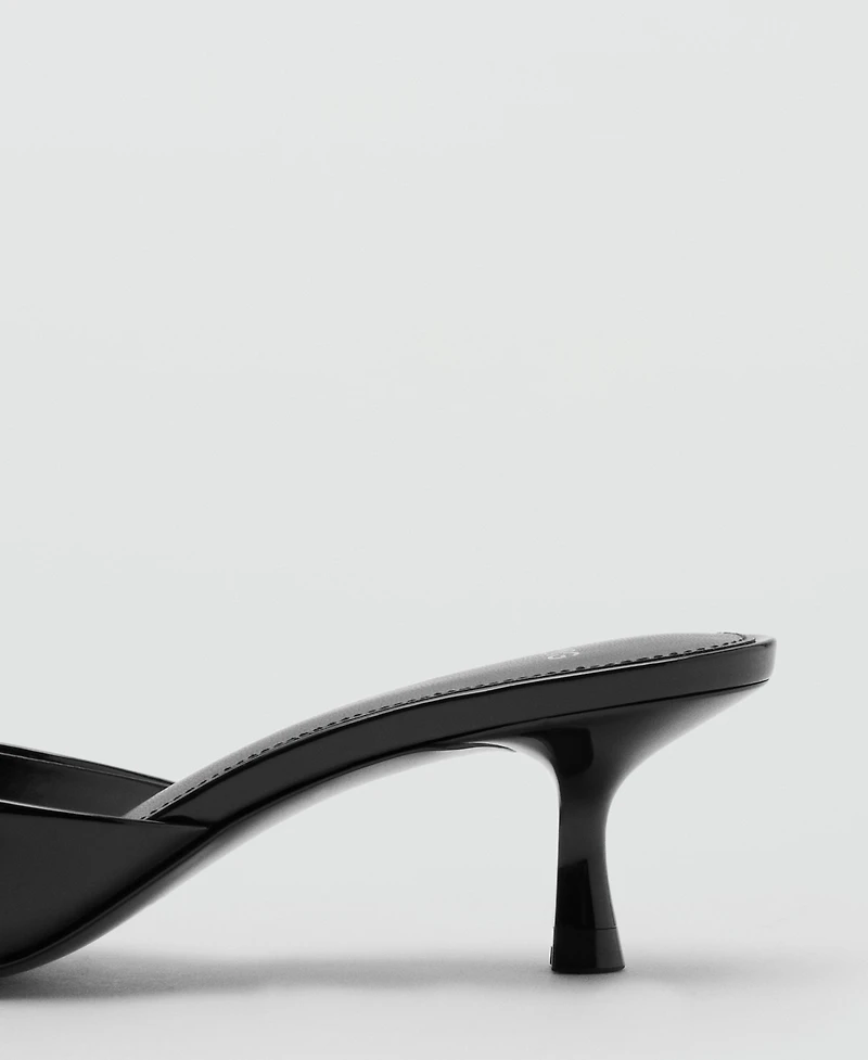 Mango Women's Strap Kitten-Heel Sandals