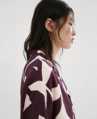Mango Women's Printed Short-Sleeved Shirt